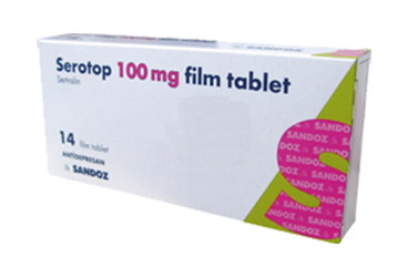 SEROTOP 100 MG 14 FILM TABLET
