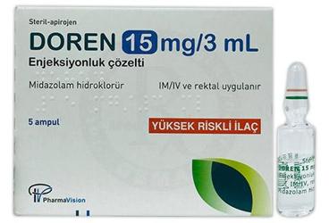 DOREN 15MG/3ML ENJ.COZ.ICEREN 5 AMPUL