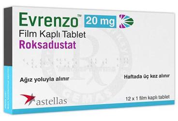 EVRENZO 20 MG FILM KAPLI TABLET (12 ADET)