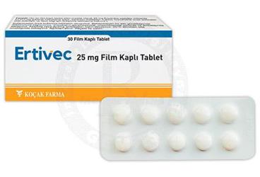 ERTIVEC 25 MG FILM KAPLI TABLET (30 TABLET)