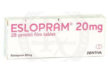 ESLOPRAM 20 MG 28 FILM TABLET