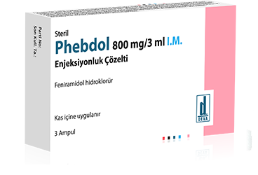 PHEBDOL 800 MG / 3 ML I.M. ENJEKSIYONLUK  COZELTI (3 AMPUL)