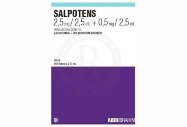 SALPOTENS 2,5 MG/2,5 ML+ 0,5 MG/2,5 ML NEBULIZASYON COZELTISI (20 ADET)