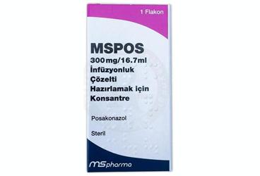 MSPOS 300 MG/16.7 ML I.V. INFUZYONLUK COZELTI HAZIRLAMAK ICIN KONSANTRE