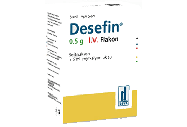 DESEFIN 0,5 G I.V. ENJEKSIYONLUK/INFUZYONLUK COZELTI HAZIRLAMAK ICIN TOZ (1 FLAKON)