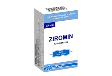 ZIROMIN 500 MG IV LIYOFILIZE ENJ. TOZ ICEREN FLAKON (1 FLAKON)