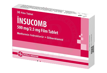 INSUCOMB 500 MG / 2.5 MG FILM TABLET (30 TABLET)