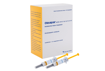 OKSAPAR 4000 ANTI-XA IU/0,4 ML ENJEKSIYONLUK COZELTI ICEREN KULLANIMA HAZIR ENJEKTOR (10 ENJEKTOR)