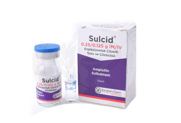 SULCID 0,25/0,125 G IM/IV ENJEKSIYONLUK COZELTI TOZU VE COZUCUSU (1 FLAKON)