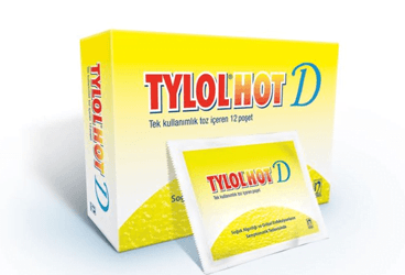 TYLOL HOT-D 500 MG + 60 MG + 4 MG / 5 G TEK KULLANIMLIK ORAL COZELTI HAZIRLAMAK ICIN TOZ 12 POSET