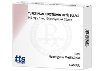 TURKTIPSAN NEOSTIGMINE METIL SULFAT 0,5 MG/1 ML ENJEKSIYONLUK COZELTI 6 AMPUL