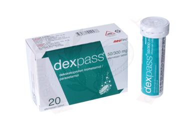 DEXPASS 50/300 MG  EFERVESAN TABLET