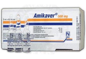 AMIKAVER 500 MG 2 MLX50 AMPUL
