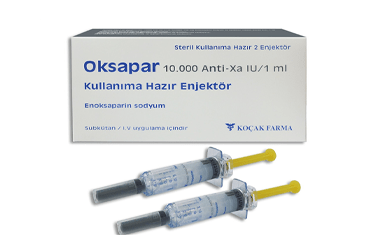 OKSAPAR 10000 ANTI-XA IU/1,0 ML ENJEKSIYONLUK COZELTI ICEREN KULLANIMA HAZIR ENJEKTOR ( 2 ENJEKTOR)