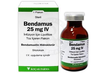 BENDAMUS 25 MG IV INFUZYON ICIN LIYOFILIZE TOZ ICEREN FLAKON