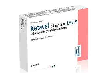KETAVEL 50 MG/2ML I.M./I.V. ENJEKSIYONLUK COZELTI(6 AMPUL)