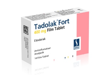 TADOLAK FORT 400 MG 14 FILM TABLET