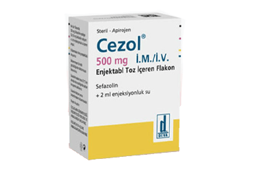 CEZOL 500 MG IM/IV ENJEKTABL TOZ ICEREN 1 FLAKON