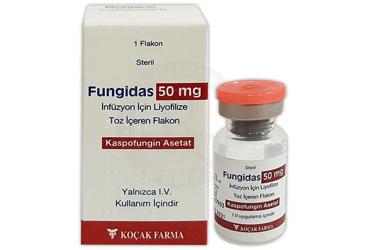 FUNGIDAS 50 MG INFUZYON ICIN LIYOFILIZE TOZ 1 FLAKON