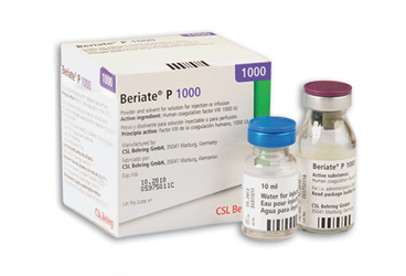 BERIATE 1000 IU IV ENJEKSIYONLUK / INFUZYONLUK LIYOFILIZE TOZ VE COZUCUSU