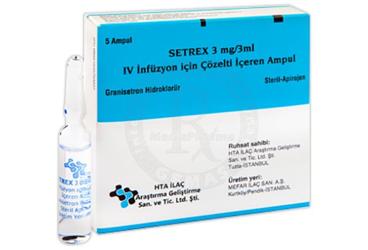 SETREX 3MG/3ML IV INFUZYON ICIN COZELTI ICEREN AMPUL (5 AMPUL)