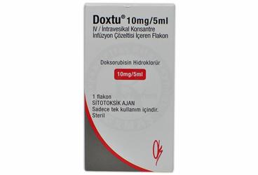 DOXTU 10 MG/5 ML IV/INTRAVESIKAL KONSANTRE INFUZYON COZELTISI ICEREN FLAKON