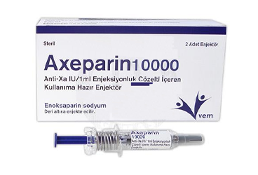 AXEPARIN ANTI XA 10000 IU/1 ML ENJEKSIYONLUK COZELTI ICEREN KULLANIMA HAZIR ENJEKTOR (2 ENJEKTOR)