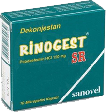 RINOGEST SR 120 MG 10 MIK.PELLET KAPSUL