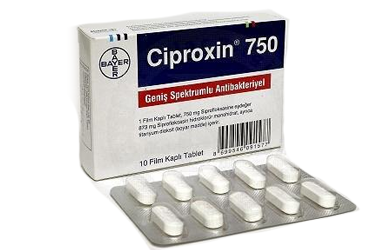 CIPROXIN 750 MG 10 TABLET