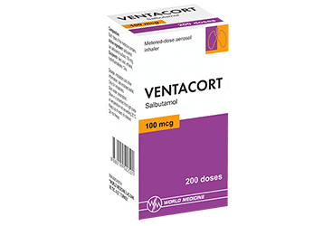 VENTACORT 100 MCG AEROSOL INHALER 1 ADET 200 DOZ