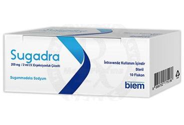 SUGADRA 200 MG/2 ML IV ENJEKSIYONLUK COZELTI (10 FLAKON)