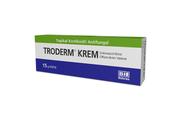 TRODERM 10 MG/G+1 MG/G KREM, 15 G