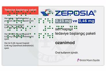 ZEPOSIA 0,23 MG VE 0,46 MG SERT KAPSUL TEDAVIYE BASLANGIC PAKETI (7 KAPSUL)