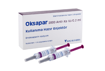 OKSAPAR 2000 ANTI-XA IU/0,2 ML ENJEKSIYONLUK COZELTI ICEREN KULLANIMA HAZIR ENJEKTOR (2 ENJEKTOR)