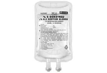 POLIFLEKS %5 DEKSTROZ-%0,2 SODYUM KLORUR 500 ML SETSIZ