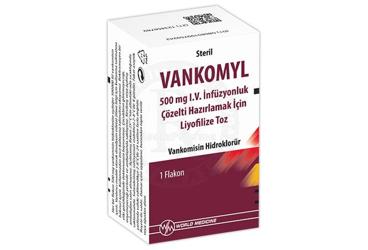 VANKOMYL 500 MG IV INFUZYONLUK COZELTI HAZIRLAMAK ICIN LIYOFILIZE TOZ (1 FLAKON)