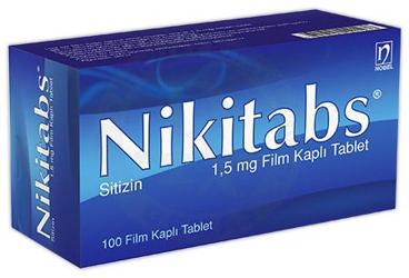 NIKITABS 1,5 MG FILM KAPLI TABLET (100 ADET)