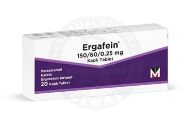 ERGAFEIN 150/60/0,25 MG KAPLI TABLET (20 DRAJE)
