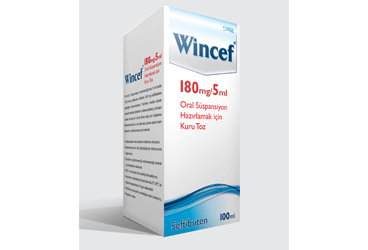 WINCEF 180 MG/5 ML ORAL SUSPANSIYON HAZIRLAMAK ICIN KURU TOZ 100 ML