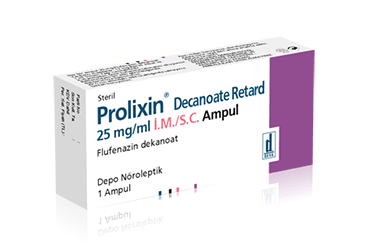 PROLIXIN DECANOATE RETARD 25 MG/ML I.M. ENJEKSIYONLUK COZELTI ICEREN AMPUL (1 AMPUL)