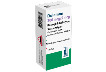 DULAMON 200 MCG/5 MCG BASINCLI INHALASYON, SUSPANSIYON (120 DOZ)