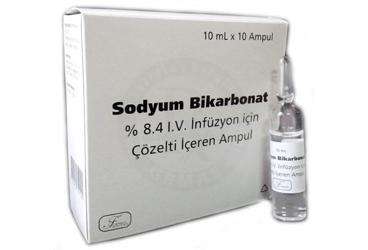 SODYUM BIKARBONAT %8,4 IV INFUZYON ICIN COZELTI ICEREN 10 AMPUL