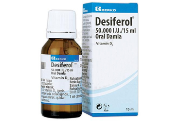 DESIFEROL S 50000 IU/ 15 ML ORAL DAMLA, COZELTI