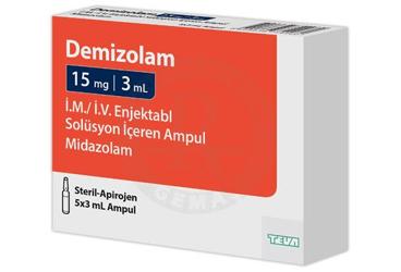 DEMIZOLAM  15 MG/3 ML IM/IV ENJEKTABL SOLUSYON