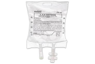 BIOFLEKS %0,9 IZOTONIK SODYUM KLORUR SOLUSYONU 250 ML (PVC TORBA) SETLI