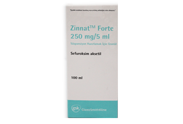 ZINNAT FORTE 250 MG/5 ML 100 ML SUSPANSIYON HAZIRLAMAK ICIN GRANUL