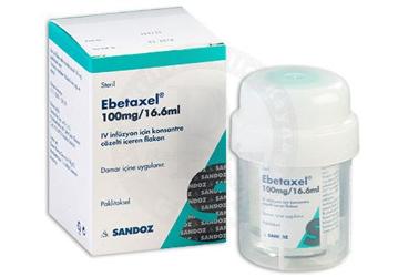 EBETAXEL EBEWE 100MG/16,6ML IV INF. ICIN KON.COZ.ICEREN FLAKON