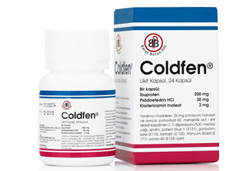 COLDFEN ZERO 200 MG / 2 MG FILM KAPLI TABLET (24 TABLET)