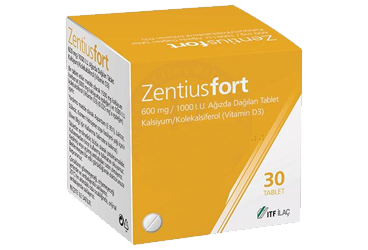 ZENTIUS FORT 600 MG + 1000 I.U. AGIZDA DAGILAN TABLET (30 TABLET)