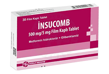 INSUCOMB 500 MG / 5 MG FILM TABLET (30 TABLET)